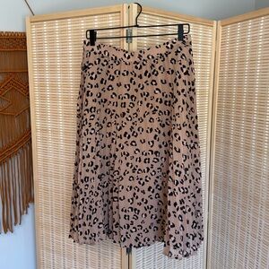 A New Day Cheetah Pleated Skirt